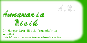 annamaria misik business card